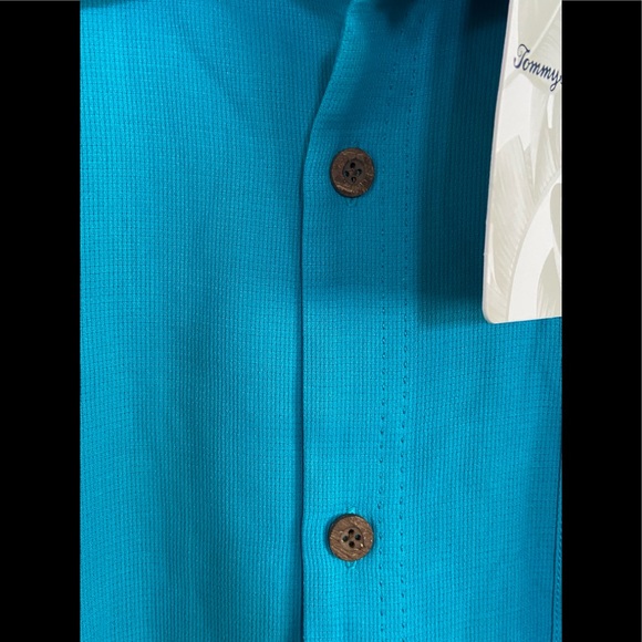 NEW Tommy Bahama Men’s Royal Bermuda Camp Shirt Riviera Azure Size L - Picture 7 of 10